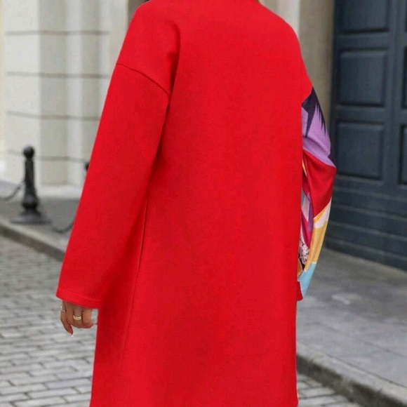 Women Casual Fall/Winter Long Sleeve Regular Outing Overcoat - Picture 2 of 7